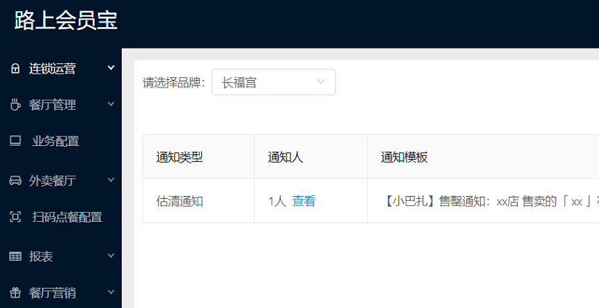 会员运营后台界面